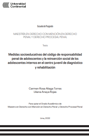 Medidas socioeducativas del código de responsabilidad penal de ...