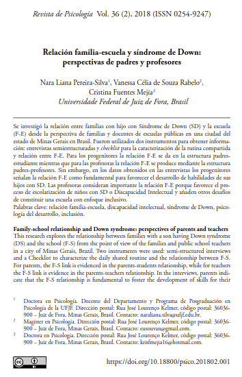 Relación familia-escuela y síndrome de Down: perspectivas de padres y profesores