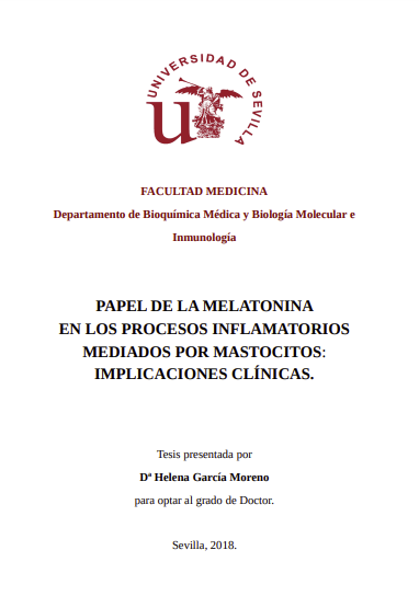 Papel de la melatonina en los procesos inflamatorios mediados por mastocitos: Implicaciones clínica