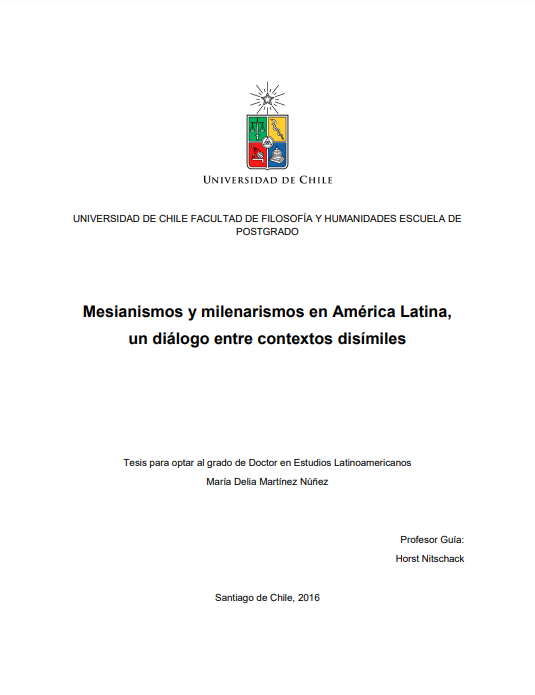 Mesianismos y milenarismos en América Latina, un diálogo entre contextos disímiles