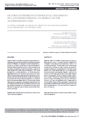 Factores económicos externos en el crecimiento de la economía peruana
