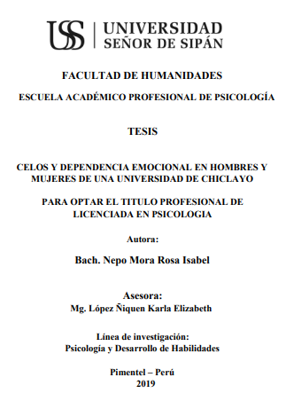 CELOS Y DEPENDENCIA EMOCIONAL EN HOMBRES Y MUJERES DE UNA UNIVERSIDAD DE CHICLAYO