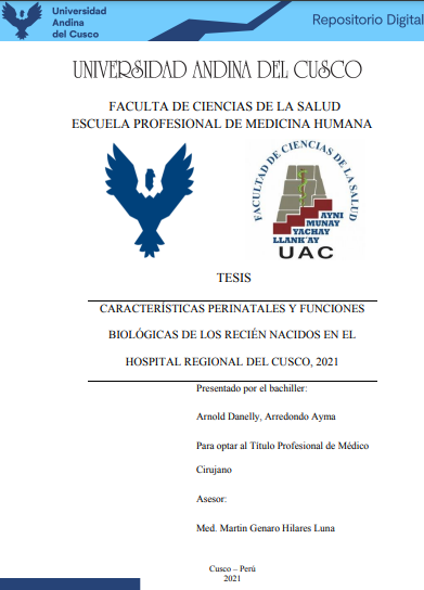 Características perinatales y funciones biológicas de los recién nacidos en el Hospital Regional del Cusco