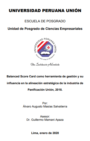 Balanced Score Card como herramienta de gestión