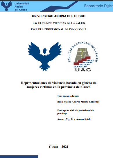 Representaciones de violencia basada en género de mujeres víctimas en la provincia del Cusco