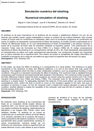 Simulación numérica del sloshing
