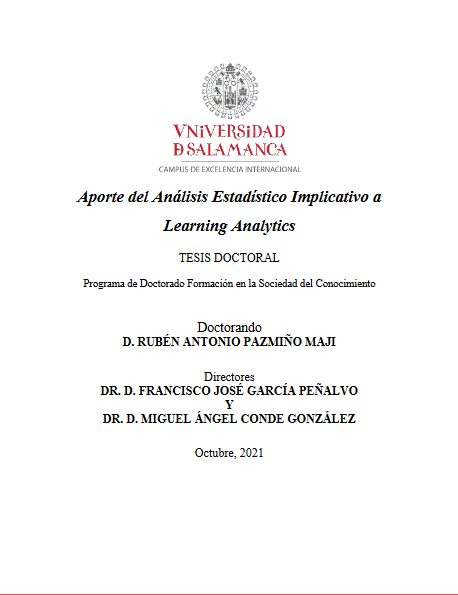 Aporte del Análisis Estadístico Implicativo a Learning Analytics