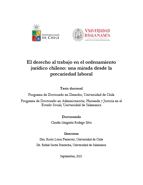 El derecho al trabajo en el ordenamiento jurídico chileno: una mirada desde la precariedad laboral