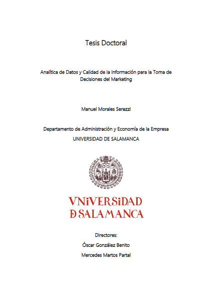 Analítica de datos y calidad de la información para la toma de decisiones del marketing