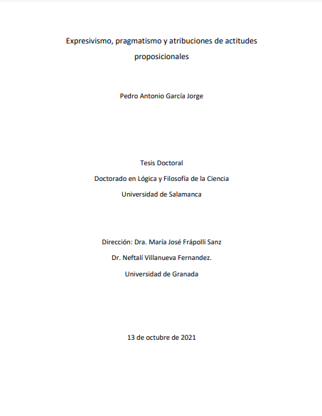 Expresivismo, pragmatismo y atribuciones de actitudes proposicionales