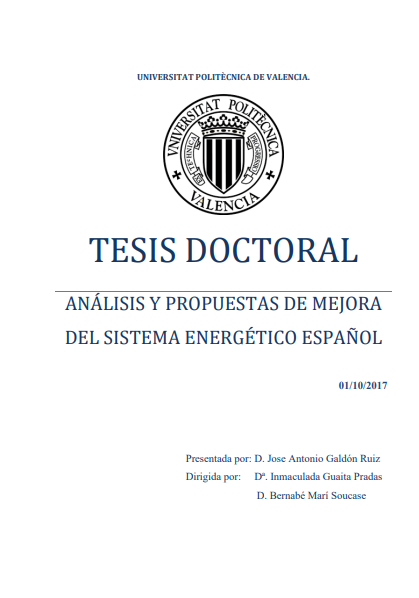 ANÁLISIS Y PROPUESTAS DE MEJORA DEL SISTEMA ENERGÉTICO ESPAÑOL