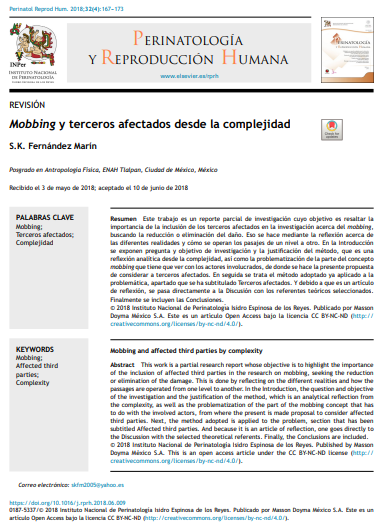 Mobbing y terceros afectados desde la complejidad