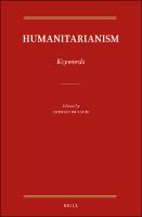 Humanitarianism: Keywords