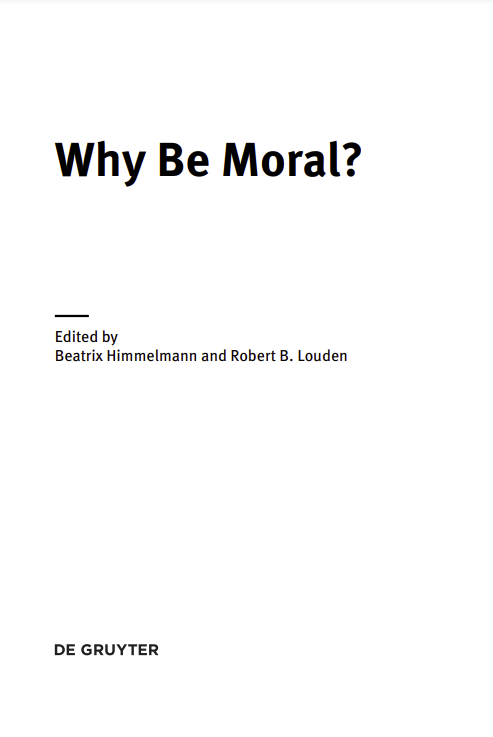 Why be moral?