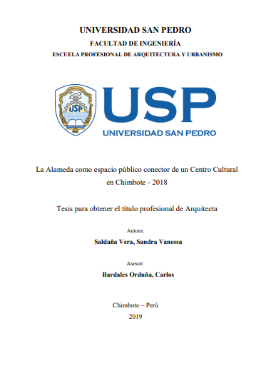 La alameda como espacio público conector de un Centro Cultural en Chimbote - 2018