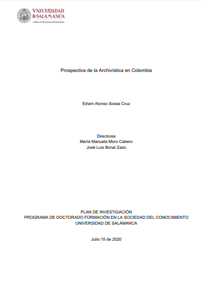 Prospectiva de la Archivística en Colombia