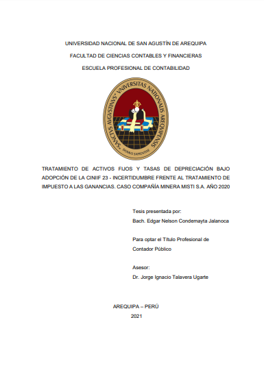 Tratamiento de activos fijos y tasas de depreciación bajo adopción de la CINIIF 23