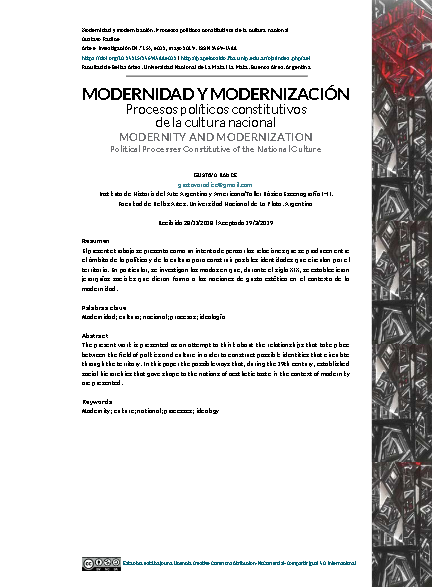 Modernidad y modernización