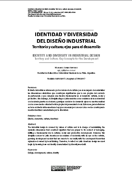 Identidad y diversidad del diseño industrial