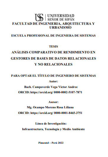 Análisis comparativo de rendimiento en gestores de bases de datos relacionales y no relacionales