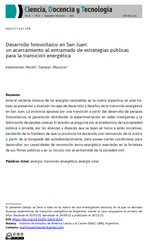 Desarrollo fotovoltaico en San Juan