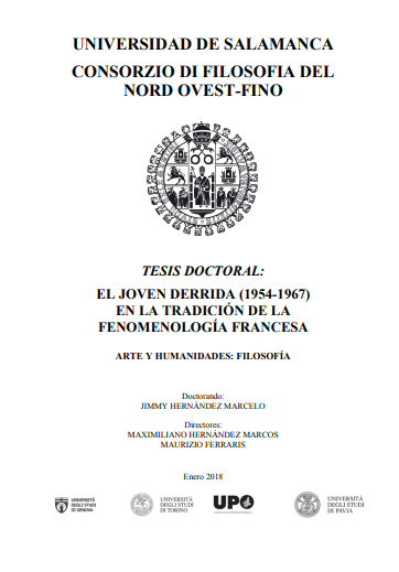 El joven Derrida (1954-1967) en la tradición de la fenomenología francesa