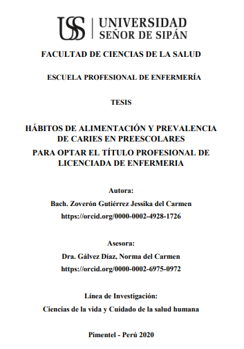 Hábitos de alimentación y prevalencia de caries en preescolares