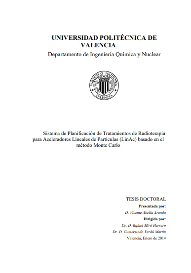 Sistema de Planificación de Tratamientos de Radioterapia para Aceleradores Lineales de Partículas (LinAc) basado en el método Monte Carlo