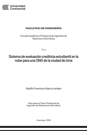 Sistema de evaluación crediticia estudiantil en la nube para una ONG de la ciudad de Lima