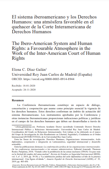 El sistema iberoamericano y los Derechos Humanos: una atmósfera favorable en el quehacer de la Corte Interamericana de Derechos Humanos