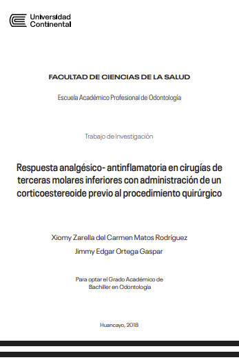 Respuesta analgésico- antinflamatoria en cirugías de terceras molares inferiores con administración de un corticoestereoide previo al procedimiento quirúrgico