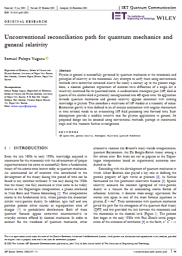 Unconventional reconciliation path for quantum mechanics and general relativity