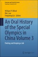 An Oral History of the Special Olympics in China Volume 3