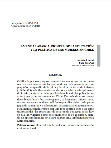 Amanda Labarca, pionera de la educación y la política de las mujeres en chile