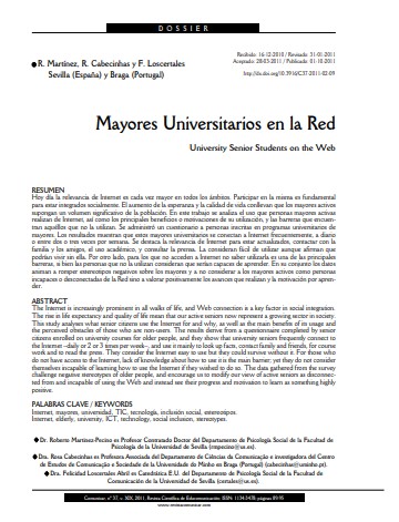 Mayores universitarios en la Red