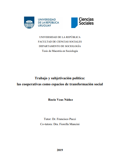 Trabajo y subjetivación política: las cooperativas como espacios de transformación social