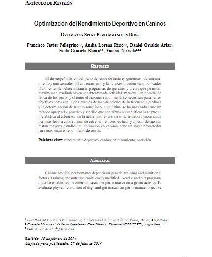 Optimización del Rendimiento Deportivo en Caninos