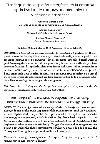 El triángulo de la gestión energética en la empresa: optimización de compras, mantenimiento y eficiencia energética