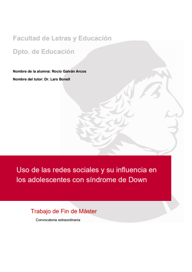 Uso de las redes sociales y su influencia en  los adolescentes con síndrome de Down
