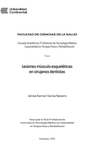 Lesiones músculo esqueléticas en cirujanos dentistas