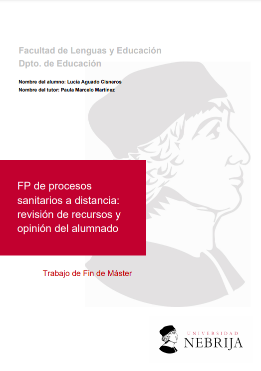 FP de procesos sanitarios a distancia: revisión de recursos y opinión del alumnado
