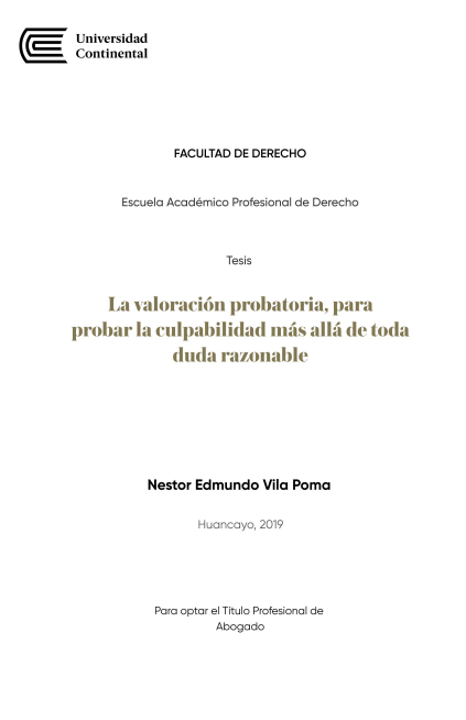 La valoración probatoria para probar la culpabilidad más allá de toda duda razonable
