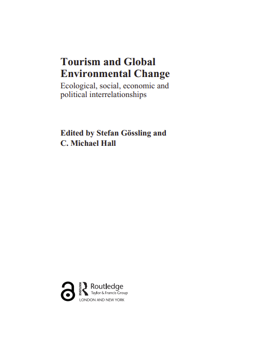 Tourism and Global Environmental Change