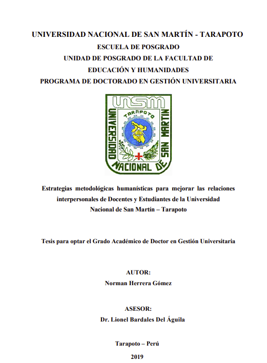 Estrategias metodológicas humanísticas para mejorar las relaciones interpersonales de Docentes y Estudiantes