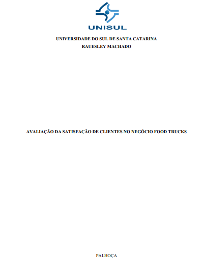 Avaliação da satisfação de clientes no negócio food trucks
