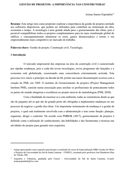 Gestão de projetos: a importância nas construtoras