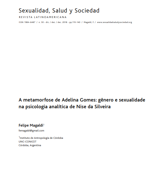 A metamorfose de Adelina Gomes: gênero e sexualidade na psicologia analítica de Nise da Silveira