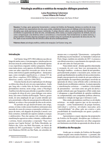 Psicologia analítica e estética da recepção: diálogos possíveis