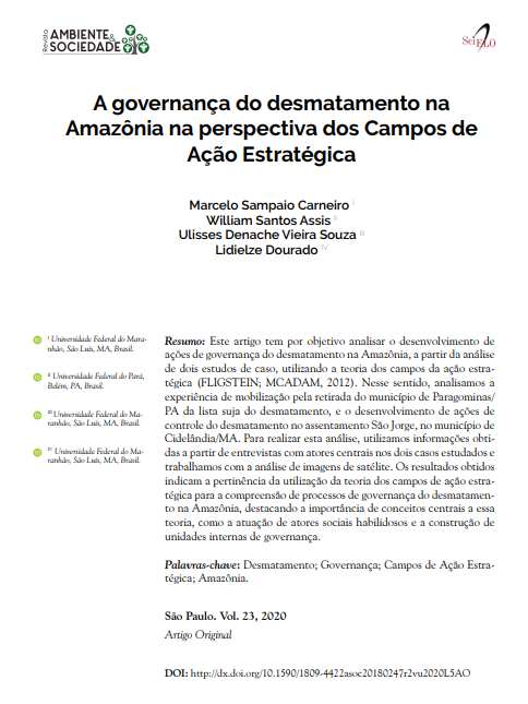 A governança do desmatamento na Amazônia na perspectiva dos Campos de Ação Estratégica