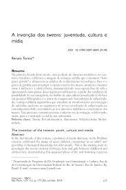 A invenção dos tweens: juventude, cultura e mídia